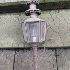 Old Carriage Lamp with Eagle surmount