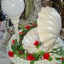 Vintage Indoor Water Fountain featuring a Shell Basin Image 4