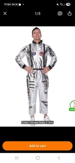 Be The Life Of The Party! Men Astronaut Costume For Sale