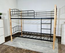 Sturdy Wooden & Metal Bunk Bed