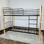 Sturdy Wooden & Metal Bunk Bed Image 2