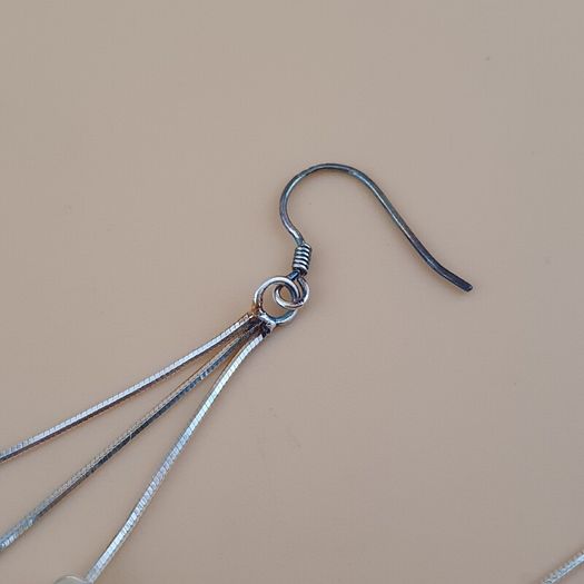 Classic Sterling Silver Multi-Strand Dangle Earrings