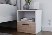 NEW SALE | Bedside Tables, Bedside Drawers, Bedside Cabinet, 1 Drawer, End Table with Storage Shelf, Sonoma. Size: W37 x H40 x D30 cm