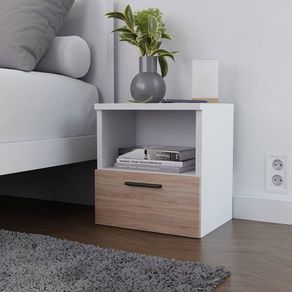 NEW SALE | Bedside Tables, Bedside Drawers, Bedside Cabinet, 1 Drawer, End Table with Storage Shelf, Sonoma. Size: W37 x H40 x D30 cm