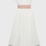 White dress with light pink belt age 11 (bought from Mango summer 2025) Image 4