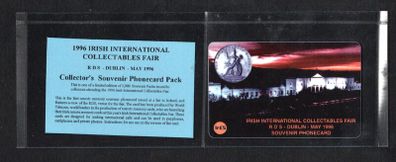 1996 Ireland IR5 Irish International Collectable Fair RDS May 1996 (World Telecom) Call Card new