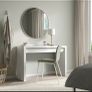 Ikea malm dressing table with glass top Image 4