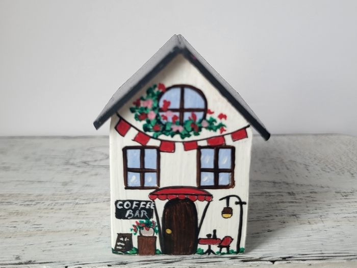 Handcrafted tiny wooden house!