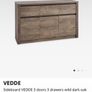 Dark Wild Oak sideboard/cabinet from Jysk Image 2