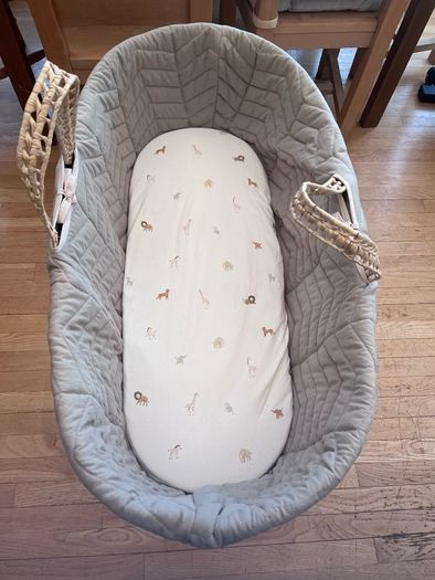 Mamas and Papas Sage Green Moses Basket