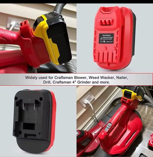 Battery Adapter for Craftsman 20V Tools for DeWalt 20V and for Milwaukee 18V Li-on Battery Convert to for Craftsman Power Tool