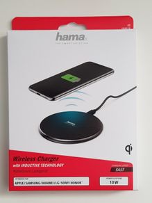 Fast Speed Wireless Charger 10W Hama for Apple/Samsung/Huawei/LG/Sony