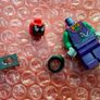 Lego Purple Bike with Joker figure with Carnage head Image 6
