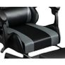 Gaming Chair Ergonomic Computer Chair Office Chair Desk Swivel Chair Adjustable Reclining Footrest Cushion Grey New! Image 3