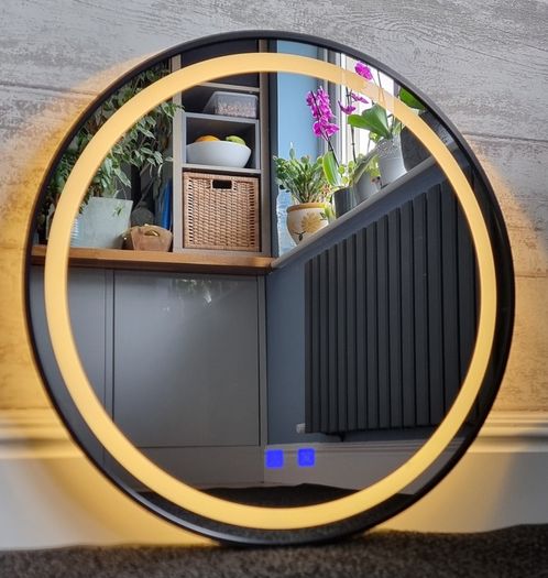 LED Bathroom Mirror 80x80cm Antifog