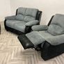 Tara 3+2 Corduroy Grey Fabric Sofa Set Image 5