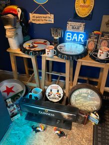 home bar memorabilia