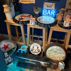 home bar memorabilia