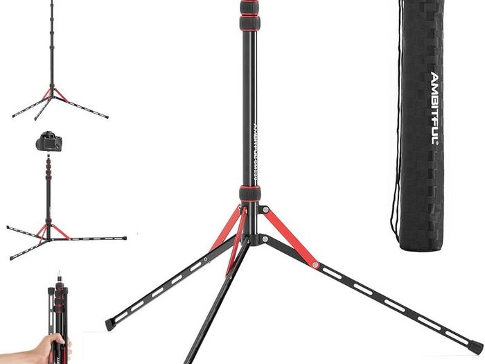 Professional Folding Tripod Light Stand 220cm/86.6"