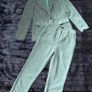 Nasty Gal Mint Green Corduroy Coord/ Suit Set Blazer UK 8 Trousers UK 10 Image 2