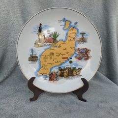 LANZAROTE decorative plate and stand
