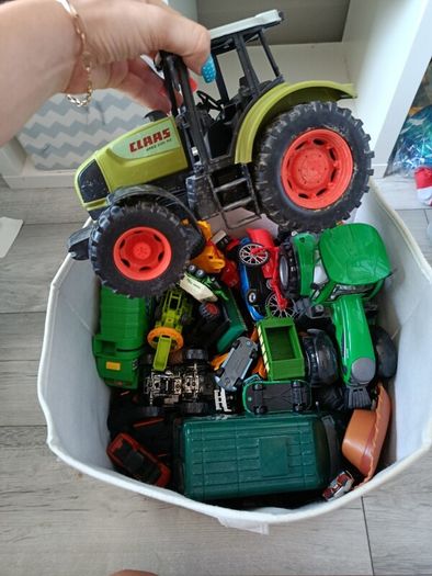 3 bags of cars tractors hot wheels