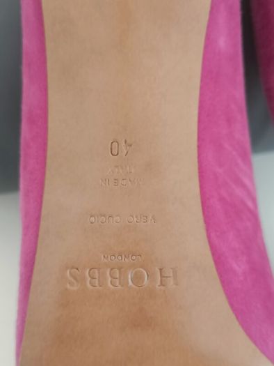 Hobbs London Fuchsia Suede Court Shoes - Size 40