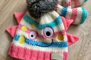Blade &amp;rose Baby hat + mittens set new (0-1y)