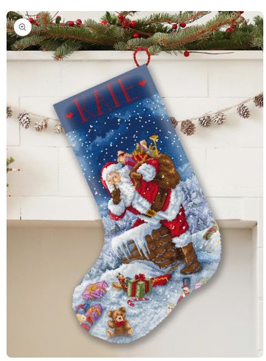 Cross Stitch Christmas Stocking Kit