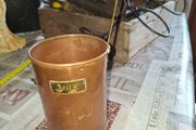 Beautiful Old Large Copper Milk Scoop, for getting milk from the Churn with Brass Handle Postage Available,