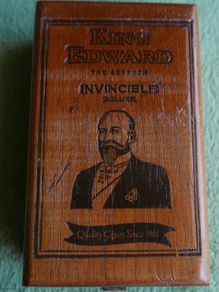 Vintage Empty King Edward Invincible Cigar Box