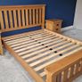 King size Oak bed frame Image 3