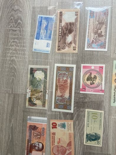 52PCS Notes From 28 Countries Real Banknotes New UNC