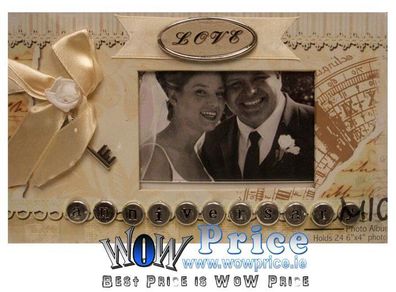 38143 Anniversary Photo Album holds 24 6"x4"