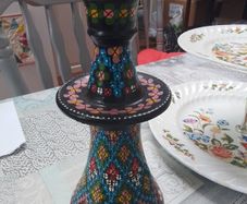 Vintage Hand Painted Candle Holder