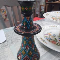 Vintage Hand Painted Candle Holder