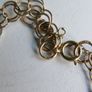 Vintage 9K Solid Gold 375 Chain Link Charm Bracelet 5,52g Image 10