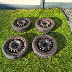 Toyota Aygo Steel Wheels with Tyres Set of 4. 14 inch