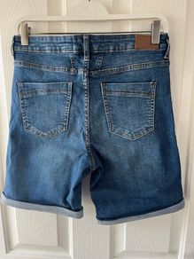 New Encuentro Mid Blue Denim Stretch Shorts - Size 10/12 / EU38