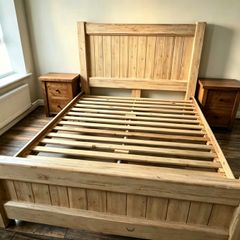 Luxury Solid Wood King Bed Frame