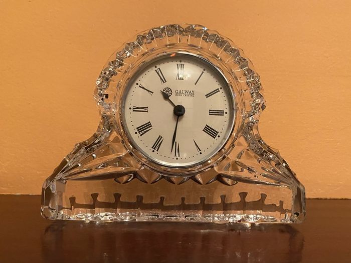 Gorgeous Galway Irish Crystal Clock