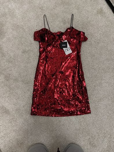 Zara red dress (S)