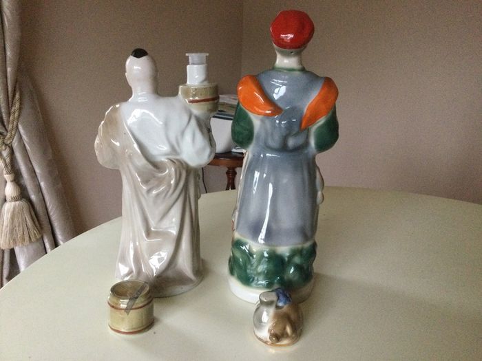 China - Character Decanters X 2
