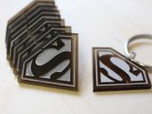 Personalised Custom Waterproof Logo SuperMan Keychain Keyrings Acrylic Gift Laser Engrave