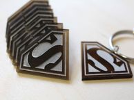 main image for ad Personalised Custom Waterproof Logo SuperMan Keychain Keyrings Acrylic Gift Laser Engrave