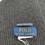 Polo Ralph Lauren Washable Merino Wool Charcoal Grey Scarf Image 4