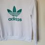 2017 Adidas originals jumper size 14 ptp 21" white polyester in excellent condition Image 4