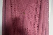 pink knitted cardigan size large from next