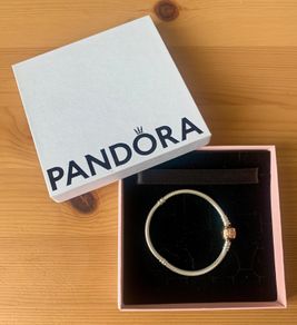 Pandora snake chain charm bracelet