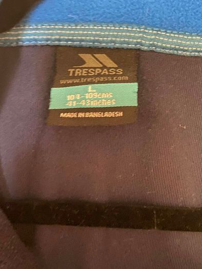 Trespass fleece 1/4 zip size large